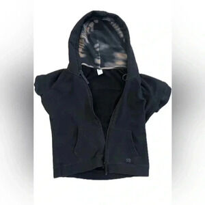 Actra short sleeve sweater zip up hoodie